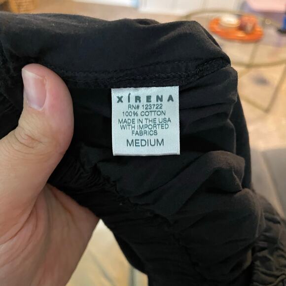 Xirena Draper Pants in Black SZ MEDIUM Cotton Pull-On Lagenlook Pants EUC $185 - Picture 9 of 10